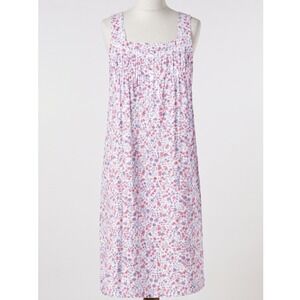 Aria Collection Womens Nightgown Floral Cotton Sleeveless Gown Multi 4XL NWT
